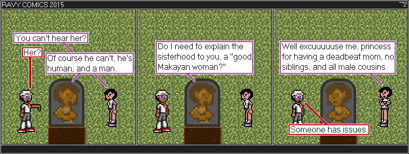 I based this background on the original design for The Sprite Cemetery.
Then about the middle of last year I decided to do a redesign. For obvious reasons. The Sprite Cemetery. Look up slipshod. You'll see a link to Ravy Comics.